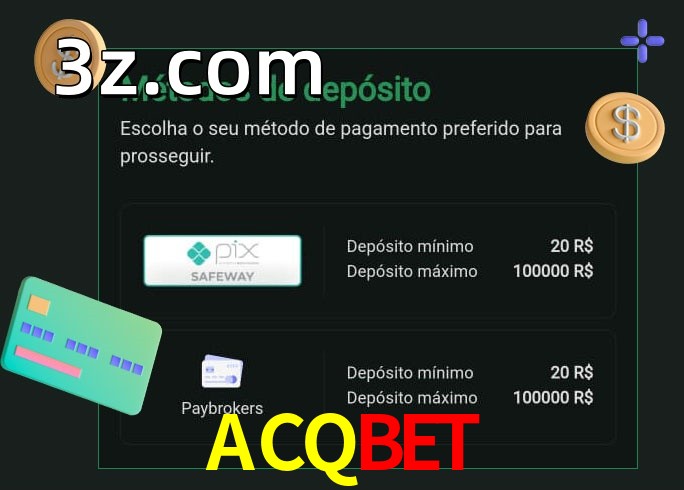 O cassino ACQBETbet oferece uma grande variedade de métodos de pagamento
