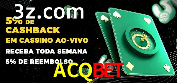 Promoções do cassino ao Vivo ACQBET